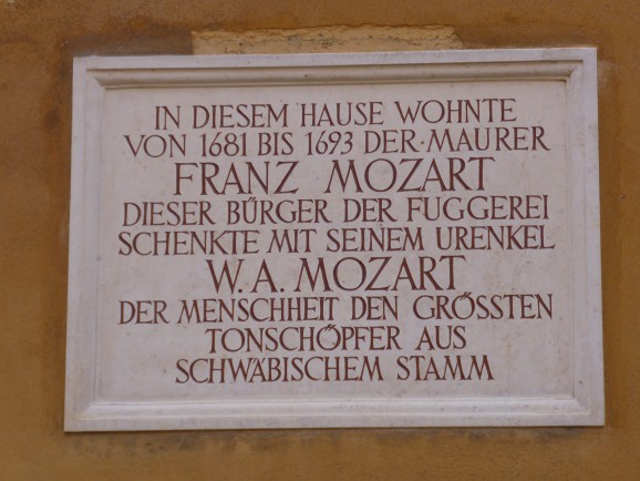 Fuggerei Augsburg: Mozarts Urgroßvater