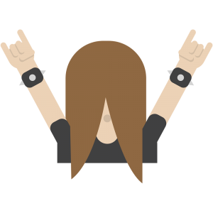 Die Finnen lieben Heavy Metal: Headbanger-Emoji