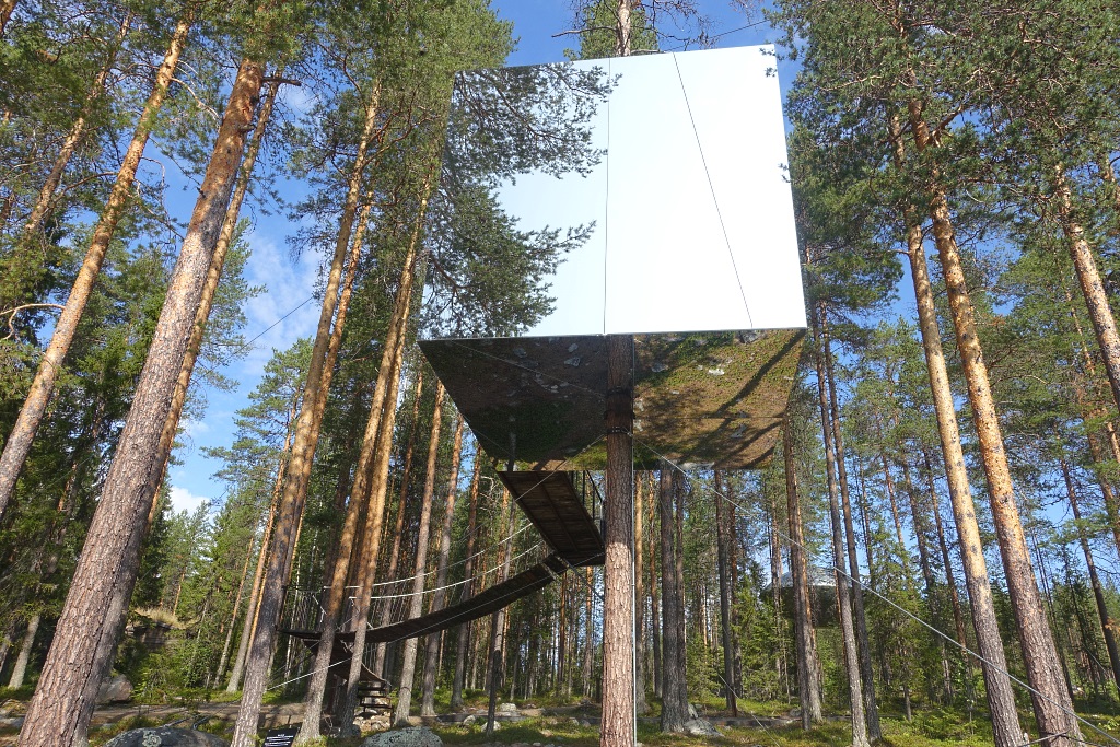 Erf  llter Reisetraum  Das Treehotel Schweden     KindAmTellerrand