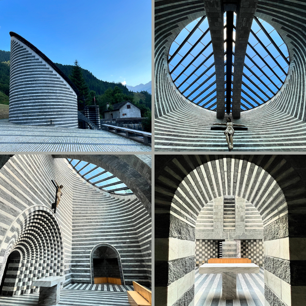 Mario Botta: San Giovanni Battista, Mogno, Tessin